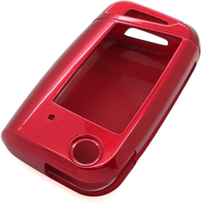 BROVACS, (Red) - Fassport Paint Metallic Colour Shell Cover Holder fit for Volkswagen Skoda 3 Button Flip Remote Key 0802 Red