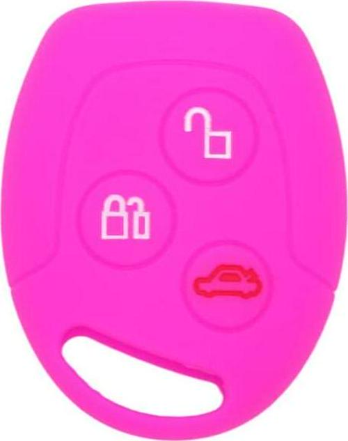 Fassport, (Rose) - Fassport Silicone Cover Skin Jacket fit for Ford 3 Button Remote Key CV9702 Rose
